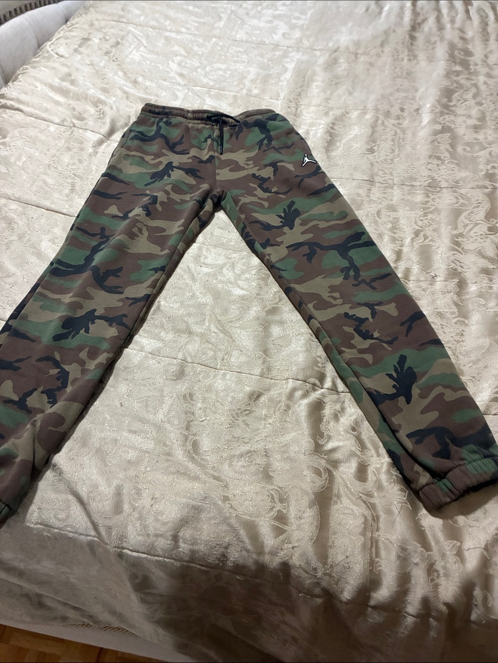 Jordan Kids Camouflage Joggers - Green & Brown Camo